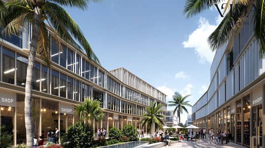 عيادة 44م للبيع في èlm Tree Commercial Park على محور البوليفارد بمقدم 5% وتقسيط حتى 8 سنوات