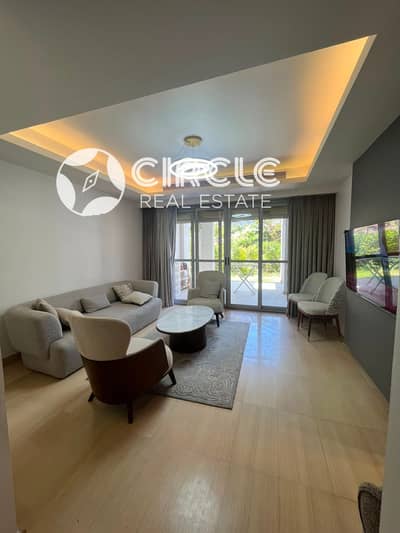 Ultra Lux 206m Furnished Apartment With 85m Private Garden For Rent In Cairo Festival City CFC Fifth Settlement New Cairo