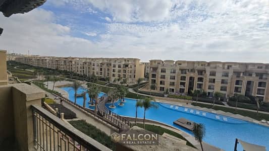 Prime location apartment next to Cairo Festival City, ready for viewing, immediate occupancy, on the Suez Road in Stone Residence compound, prime flo
