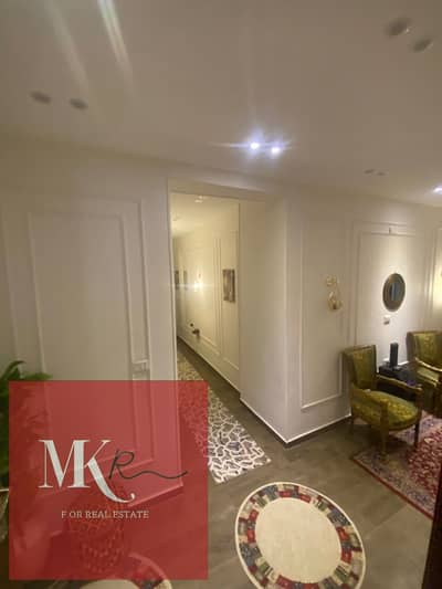 Apartment Basement with garden for sale ultra-super-lux finishing in El Banafseg 7 Villas First Settlement New Cairo Direct sea view close to Wa