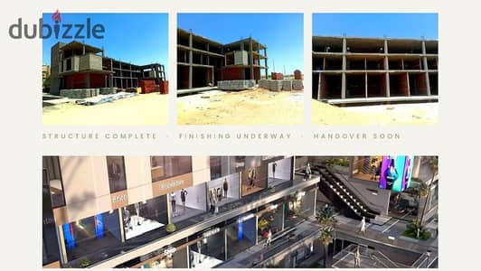 40 sqm restaurant for sale at Sia Mall, 6th of October, directly on Central Axis. 1.5% down payment and installments up to 10 years