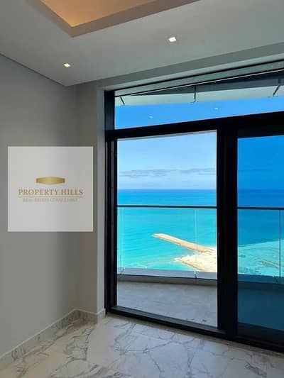 Apartment for sale in the Latin Quarter with ultra-super-lux finishing, double view overlooking the lagoon and the sea in El Alamein