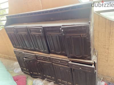 مطبخ خشب قطعتين ٢ متر