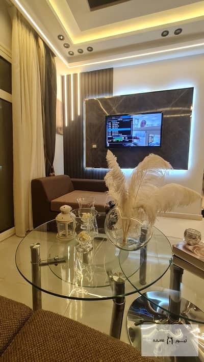 96 sqm fully furnished apartment for rent in Madinaty B6, conveniently located near the services, with ultra-super-luxury finishes.