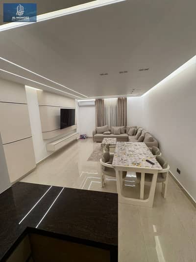 A furnished apartment is available for rent in Al Rehab, first occupancy, right in front of the old market, ultra super deluxe.