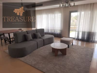 furnished Apartment with garden for rent in Cairo Festival City - Living - new cairo