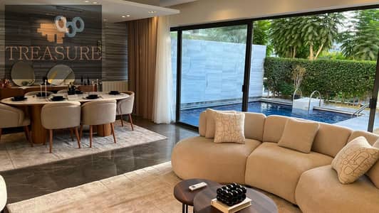 شقه بجاردن وحمام سباحه مفروشه للايجار في ليك فيو ريزيدنس - القاهره الجديده - Lake View Residence - new cairo