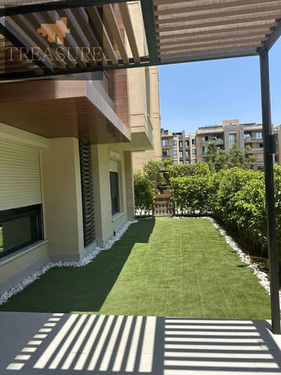 furnished Apartment with garden for rent in Azad - new cairo
