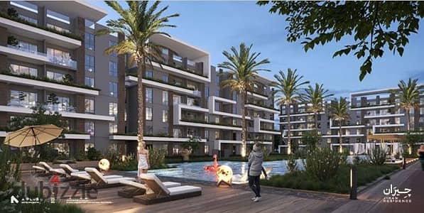 107 sqm garden apartment for sale at Jiran Compound, Gardens of October, next to Police Club. 12% down payment & first installment after 1 year
