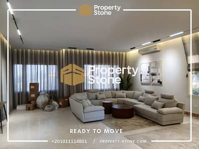 Villa for Rent in Lake View Fully Finished & Furnished with Swimming Pool and Landscape & Lake View