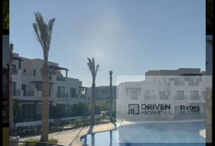 Luxury Fully Furnished Corner Town House with Pool View for Sale by Installments in Marassi North Coast