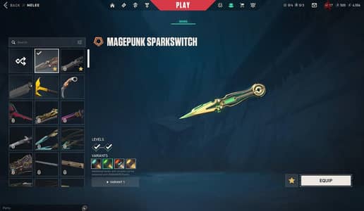 valorant 3 knifes & 2 vandals & phantom and spectre