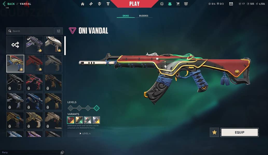 valorant 3 knifes & 2 vandals & phantom and spectre 3