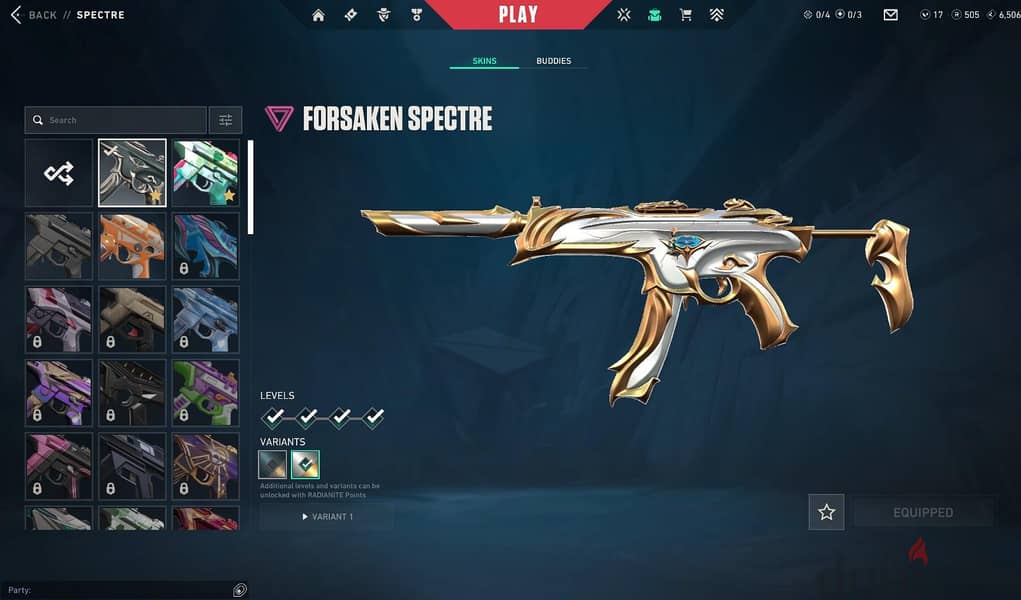 valorant 3 knifes & 2 vandals & phantom and spectre 4