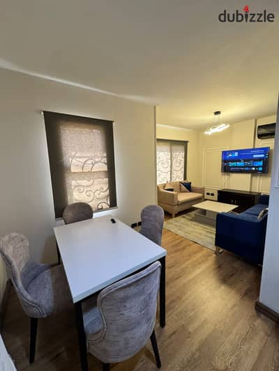 Furnished apartment for rent in Al Rehab, near the central area, club, and services. Special finishing.