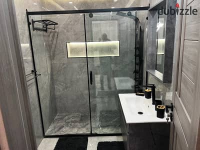 Furnished hotel-style apartment for rent in Al Rehab,. The Old Market, the food court, the medical complex, and The Yard Mall.