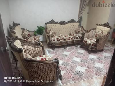 انتريه زان اصلى  ٢ كنبه ٢ كرسى حاله ممتازة
