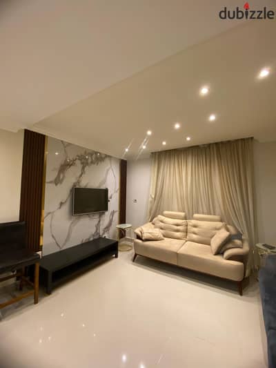 Furnished hotel-style apartment for rent in Al Rehab, The Old Market, the food court, the medical complex, and The Yard Mall.