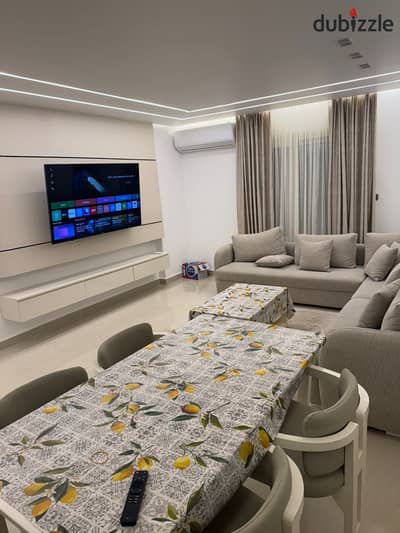 Furnished hotel-style apartment for rent in Al Rehab, behind malll avenue.
