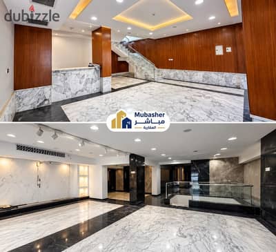 For Rent | Showroom 400m² – Ground and First – Extension of Makram Abid, steps from Mahgoub – Next to Al-Siraj Mall – Nasr City