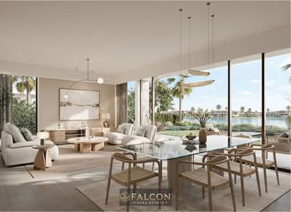 Twin house, first row, Crystal Lagoons, steps from the sea, fully finished, 204 sq m, for sale in Alam Al Roum