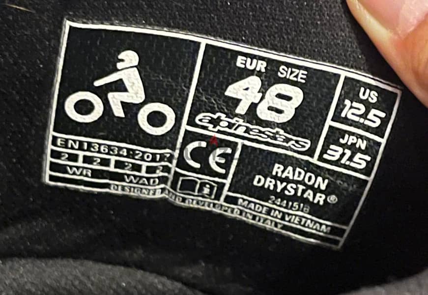 Alpinestars Radon Drystar 3