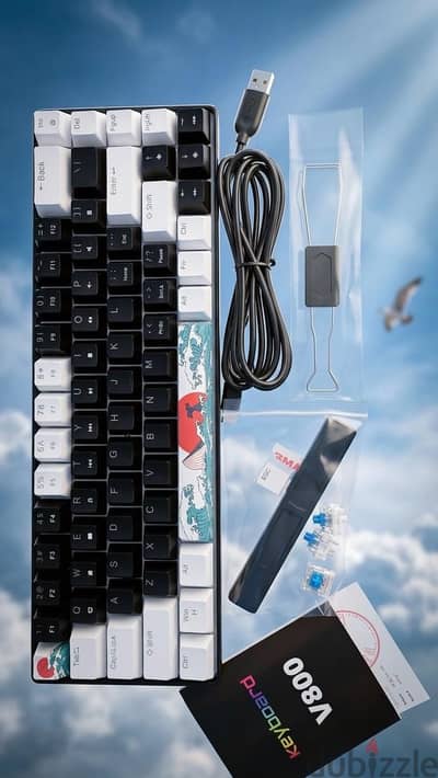 60% Mechanical Gaming Keyboard Blue Switch Type C
