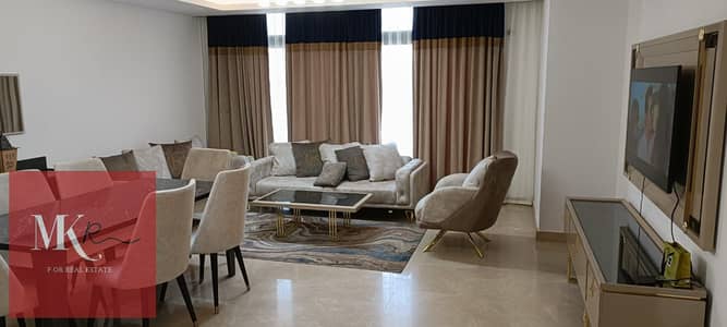 Apartment For Sale Ultra super lux finished ready to move, 200 sq m Fully furnished in Cairo Festival City Compound New Cairo