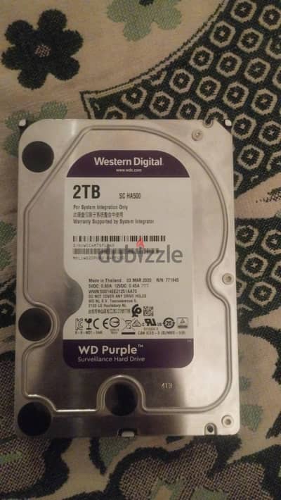 هارد WD Purple 2TB للبيع