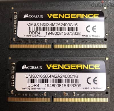 رامتان لابتوب ٣٢ جيجا laptop Ram  32 GB Brand New Taiwan