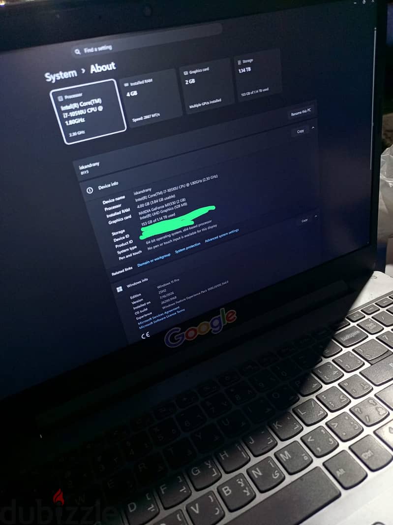 Lenovo IdeaPad y3 1
