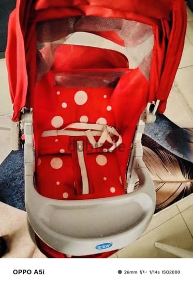 عربه اطفال مستعملة بحاله جيده جدا