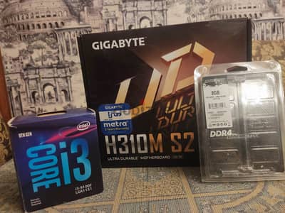 بندل جيل تاسع للبيع i3 9100f/h310/16gb ram