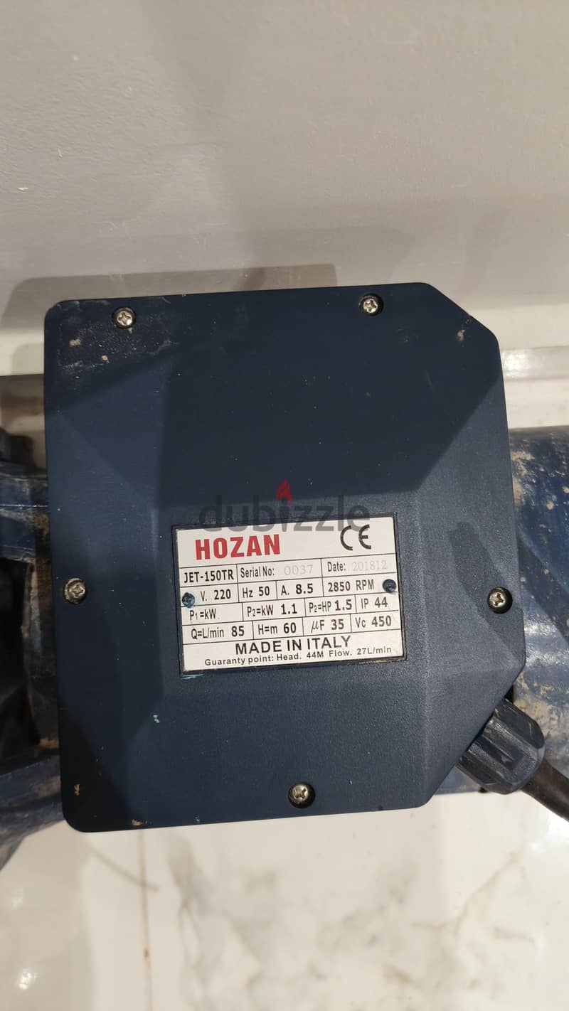 water pump Hozan 1.5 HP 1