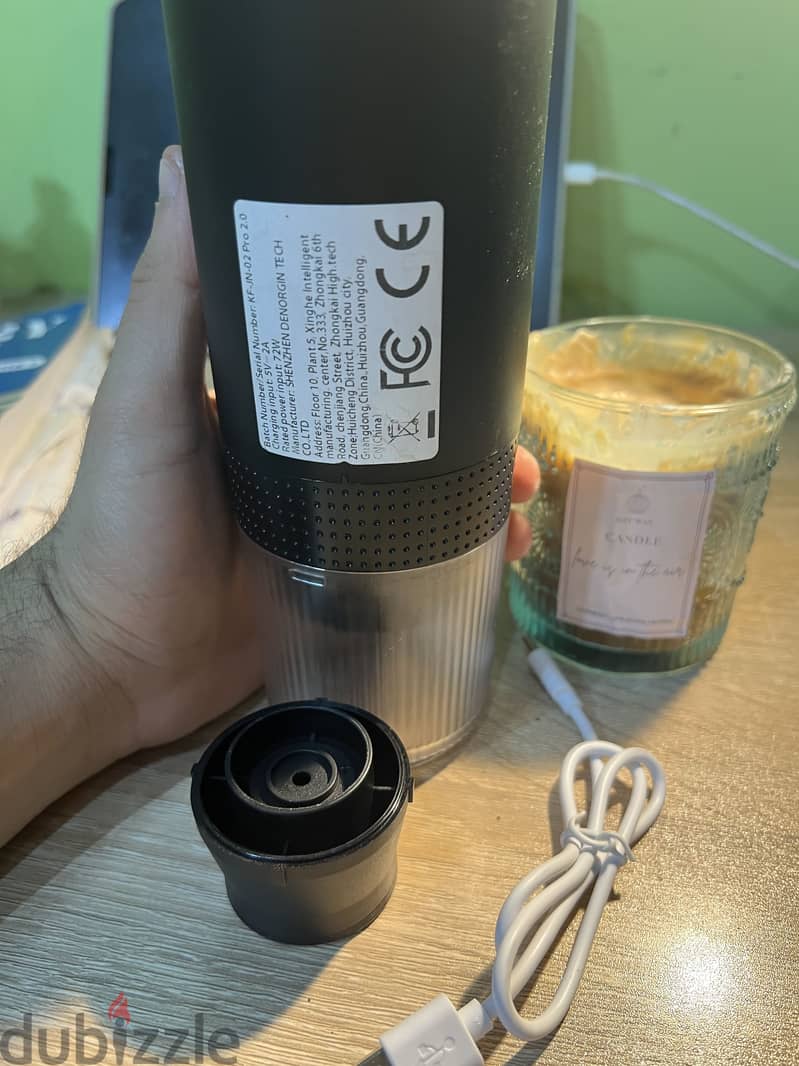 Portable espresso maker 3in1 self heating type c charger 1