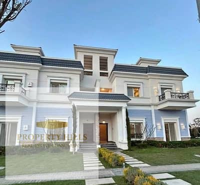 Ready for inspection in the upscale and distinguished compound Mountain View with all services and a landscape view of villas only
