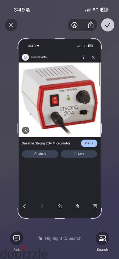 Strong micromotor 204