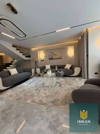 Duplex for sale at a significant discount in the Amorada Compound, Fifth Settlement—move-in ready and fully equipped with furniture, appliances, and a Duplex for sale at a significant discount in the Amorada Compound, Fifth Settlement—move-in ready and fully equipped with furniture, appliances, and a