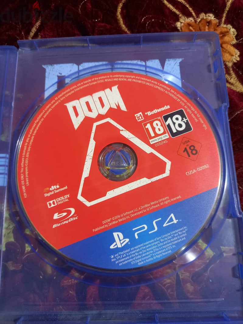 لعبة Doom Playstation 4 1