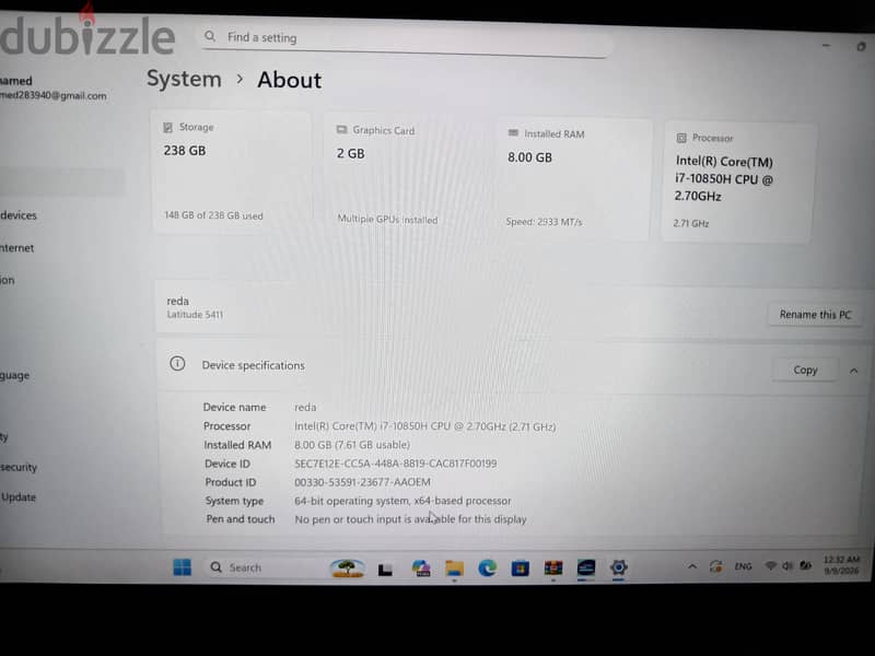 Dell latitude 5411 5