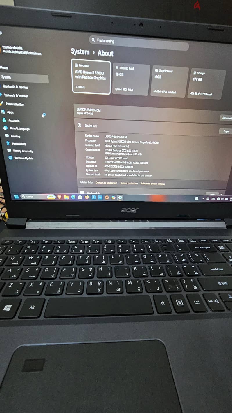 labtop gaming acer 1