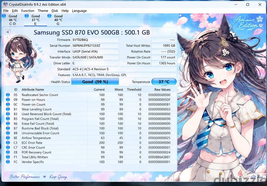 Samsung SSD 870 EVO 500GB 3