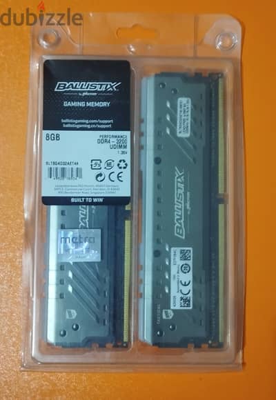 Crucial Ballistix Tactical 16G 2x8 3200Mhz CL16 DDR4 Ram RGB