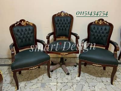 كراسى مكتب كلاسيك فاخر/مدير وانتظار/خشب زان مطعم بالنحاس كراسى مكتب كلاسيك فاخر/مدير وانتظار/خشب زان مطعم بالنحاس