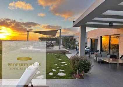 Resale chalet ready for sale in Almaza Bay, with a full sea view, available for viewing and immediate occupancy.