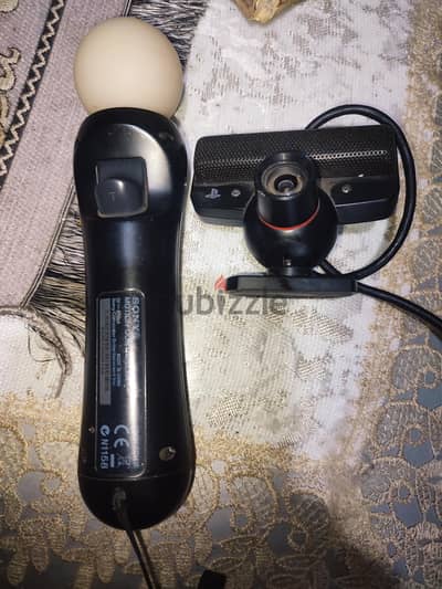 كاميرا بلاى استيشن ودراع تحكم بالالعاب ل ٤ و ٣