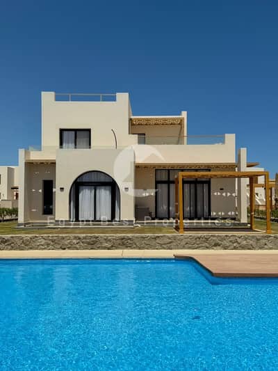 For Sale Villa Fully Finished + 600m  Private Garden Sea View + Flexible payment plan