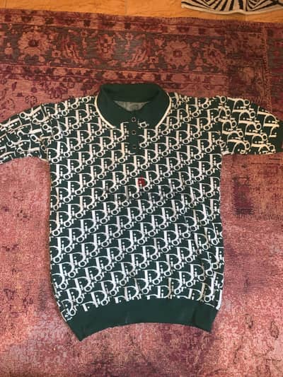 Dior olive polo size M