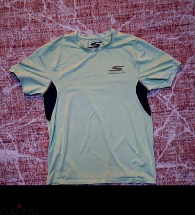 sketchers sports T'shirt large -with- splash olive green jaguar pants
