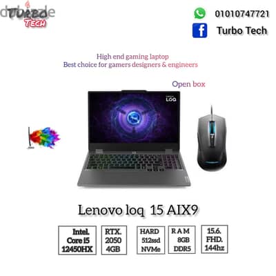 Lenovo loq i5 1245HX RTX 2050 4gb gddr6 Open box